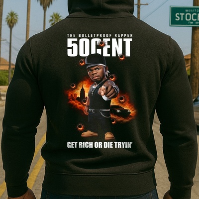 Hoodstyle Rap Toon 50 Cent мъжко худиHOOD-hoodie-1578 - , размер