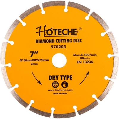 Hoteche Kotúč rezný diamantový 180 x 22,23 x 7 mm 570205