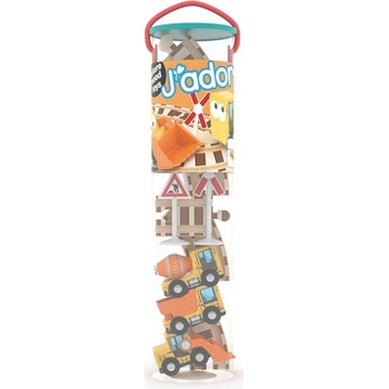 Jadore Дървен железопътен комплект Jadore - Строителна техника (JD824008)