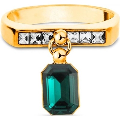 Spark prsten zelený se Swarovski Elements Royal 13968 2109 Emerald