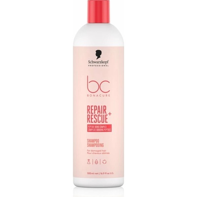 Schwarzkopf Professional BC Bonacure Repair Rescue+ ošetrujúci šampón pre poškodené vlasy 500 ml