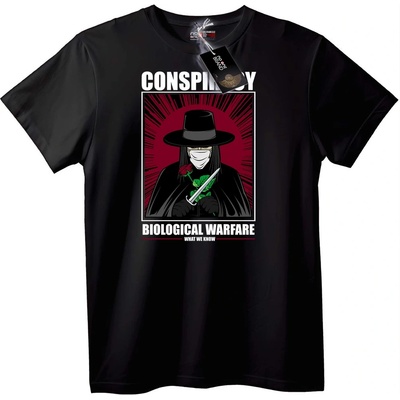 NOONEBRAND Тениска 'Конспирация: Биологическа война' - XL, White