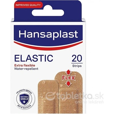 Hansaplast ELASTIC Extra flexible náplasť stripy 1 x 20 ks
