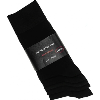 RS ponožky zdravotní 41021 vysoké bez gumiček černé