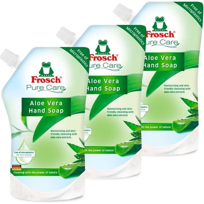 Frosch EEko KO tekuté mydlo Aloe vera náhradná náplň 3 × 500 ml