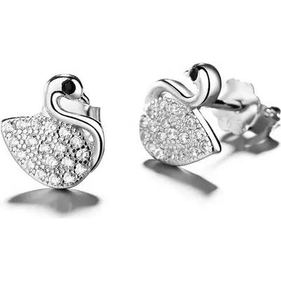 Majya stříbrné náušnice LABUŤ 10148