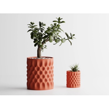 Кашпа Dent 2 Малка, 111x111xH126mm - Tеракота