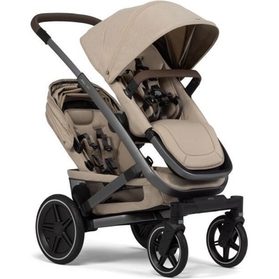 Joolz Geo3 Twin komplet Kombinovaný Sandy taupe l madlo Mid brown carbon 2025
