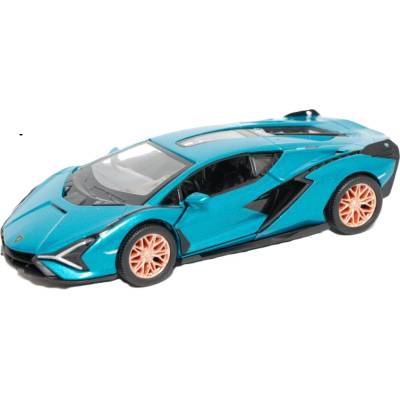 Kinsmart Метална количка Kinsmart - Lamborghini Sián FKP 37, 1: 36, синя (55129)