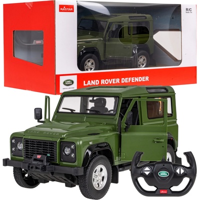 Tomido Zelené RC auto Land Rover Defendermodel + Ovladač 2,4 GHz 1:14