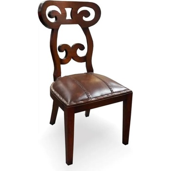 Image 1 of EX Home Стол EX Home модел Magnolia АК, Махагон масив, Естествена кожа