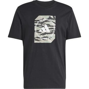 adidas Мъжка тениска Adidas Graphic Logo T-Shirt Mens - Black Camo Box