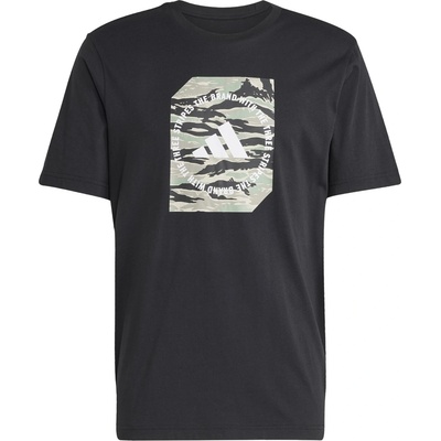 adidas Мъжка тениска Adidas Graphic Logo T-Shirt Mens - Black Camo Box