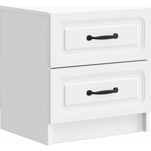 vidaXL Нощен шкаф Бяло 43 x 34, 5 x 44, 5 см Инженерна дървесина (895675)