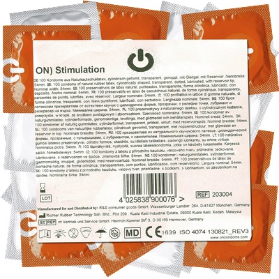 On) Bulk-Pack: Stimulation, 50 dotted condoms