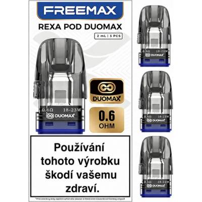 Freemax Rexa Pod Duomax 0,6 ohm 2 ml 3 ks