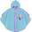 Пончо за дъжд Perletti Kids Frozen 99163, Светлосин