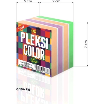 Optimum Кубче цветно 7х7см лепено, 500л