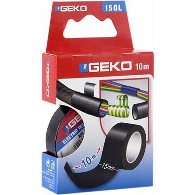 Geko Páska izolačná 15 mm x 10 m čierna