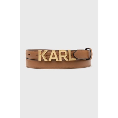 Karl Lagerfeld Кожен колан Karl Lagerfeld дамски в кафяво (225W3154)