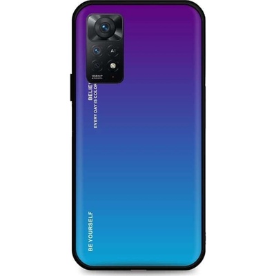 Pouzdro TopQ LUXURY Xiaomi Redmi Note 11S pevný duhový purpurový