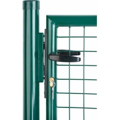 Brána Strend Pro METALTEC ECO 2, 1000/1000/50x50 mm, okrúhly rám, zelená, jednokrídlová, záhradná, Z
