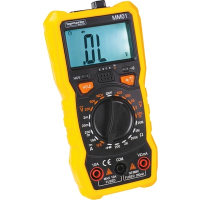 Topmaster Дигитален мултицет Topmaster Pro MM01 с подсветка и LED фенер