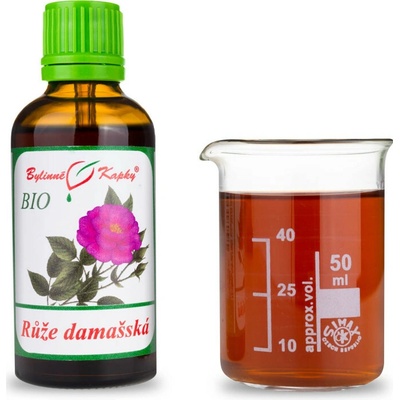 Bylinné kapky Ruža damašská BIO bylinné kvapky tinktúra 50 ml