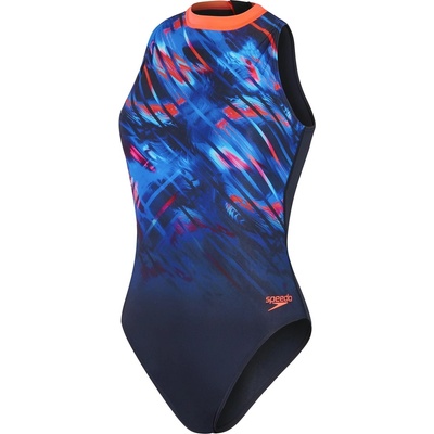 Speedo Бански костюм Speedo Women's One Piece Swimsuit - Navy/Pink