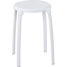Stolička Ridder Premium do koupelny, bílá