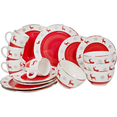 HIT Jídelní sada talířů Vánoční SOB 16 ks