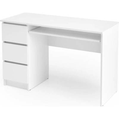 Sconto Písací stôl CANU biela 77 x 120 x 50