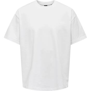 Only & Sons Тениска 'Millenium' бяло, размер S