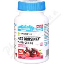 NatureVia Max brusinky pastilky tbl.30+6