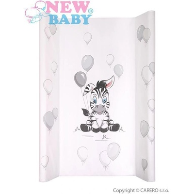 New Baby podložka s tvrdou vložkou Zebra Bílá 80 x 50