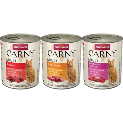Výhodné balenie Animonda Carny Adult 12 x 800 g - Kreácie s hovädzím