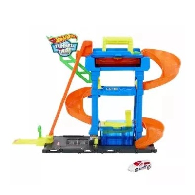 Mattel Комплект кола и писта, Mattel, Многоцветен (HTN80) (HTN80)