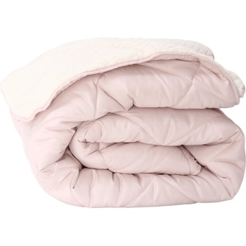 Izidream Зимна олекотена завивка шерпа за спалня 200/210 см Коузи бледорозова