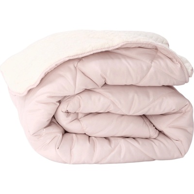 Izidream Зимна олекотена завивка шерпа за спалня 200/210 см Коузи бледорозова