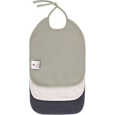 Lassig Бебешки лигавници Lassig - Medium, 3 броя, Оlive/Milky/Navy (4042183425917)