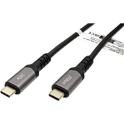 Value 11.99.9087 USB4 20Gbps USB C(M) - USB C(M), PD 240W, 2m, černý