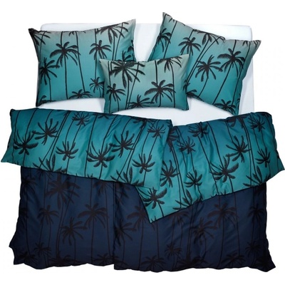 SCANquilt Obliečky satén Design night palms 140x200 70x90