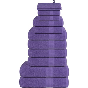vidaXL Комплект кърпи FROGN от 12 части, лилави, 360 г/м2 (137104)
