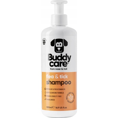 Buddycare Šampon pro psy proti blechám a klíšťatům 500 ml