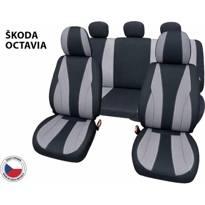 Autopoťah CAPPA Perfetto TM Škoda Octavia černá/šedá