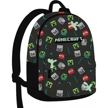 Minecraft batoh Icons šedý