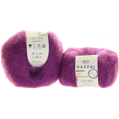 Gazzal Super Kid Mohair 64410 cyklámen