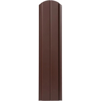 Covernit Plechová plotová doska "plotovka" Spazio oblá hnedá 100 x 11,5 x 0,9 cm