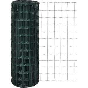 vidaXL Оградна мрежа, стомана, 25 x 1, 2 м, зелена (140592)