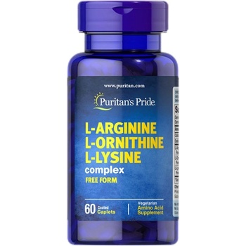 Image 1 of Puritan's Pride L-Arginine L-Ornithine L-Lysine [60 капсула]